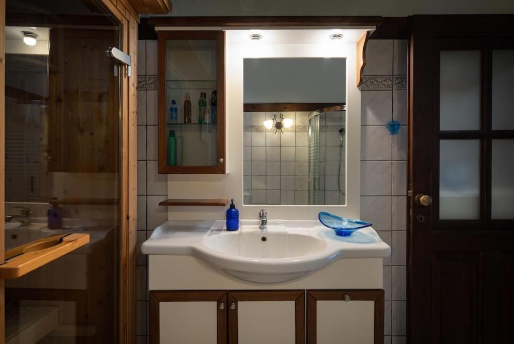 Traditionelles Appartement Athos Shadow Am Meer Paralia Sikias Exterior foto